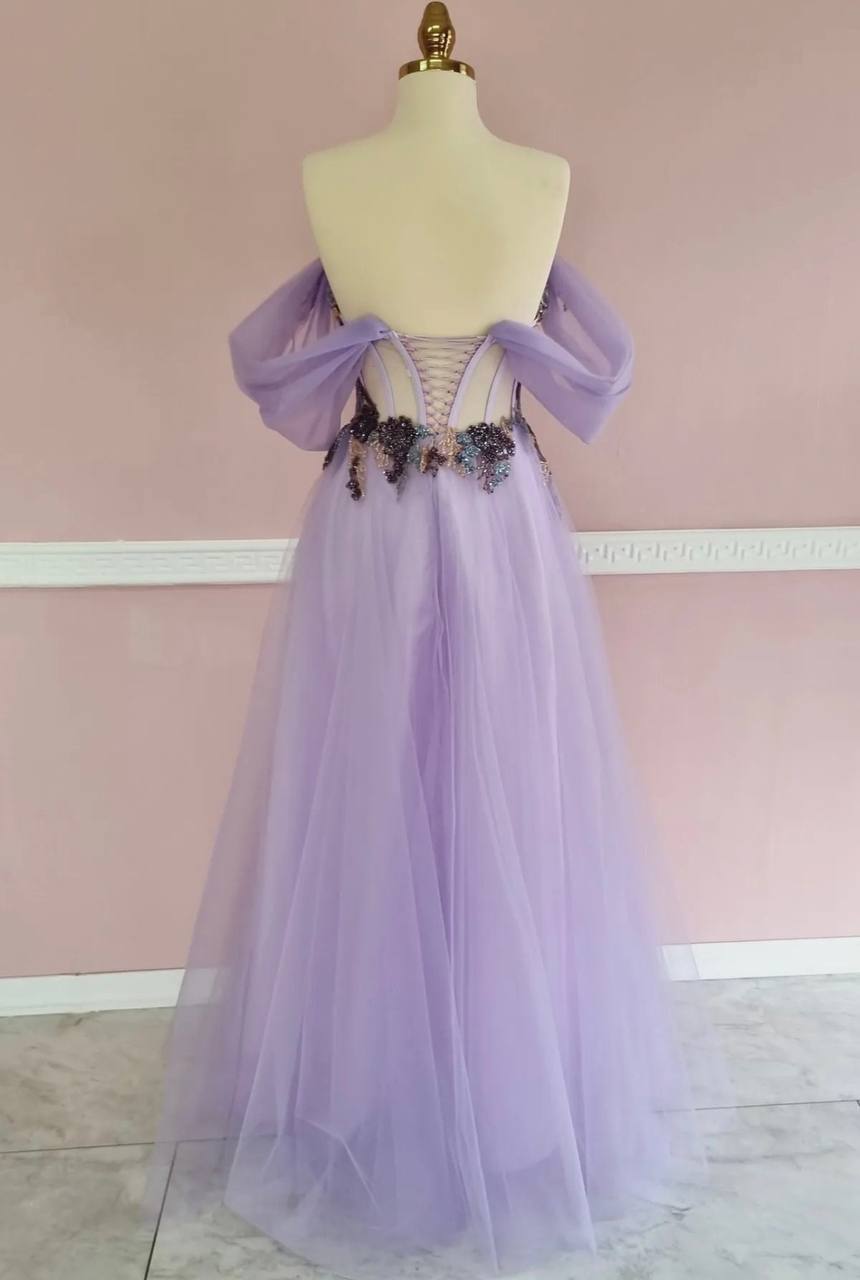 Bridgerton Corset Dress-Mauve
